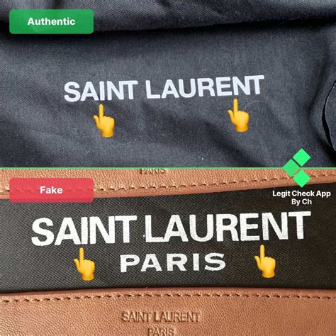 fake ysl label|authentic ysl dust bag.